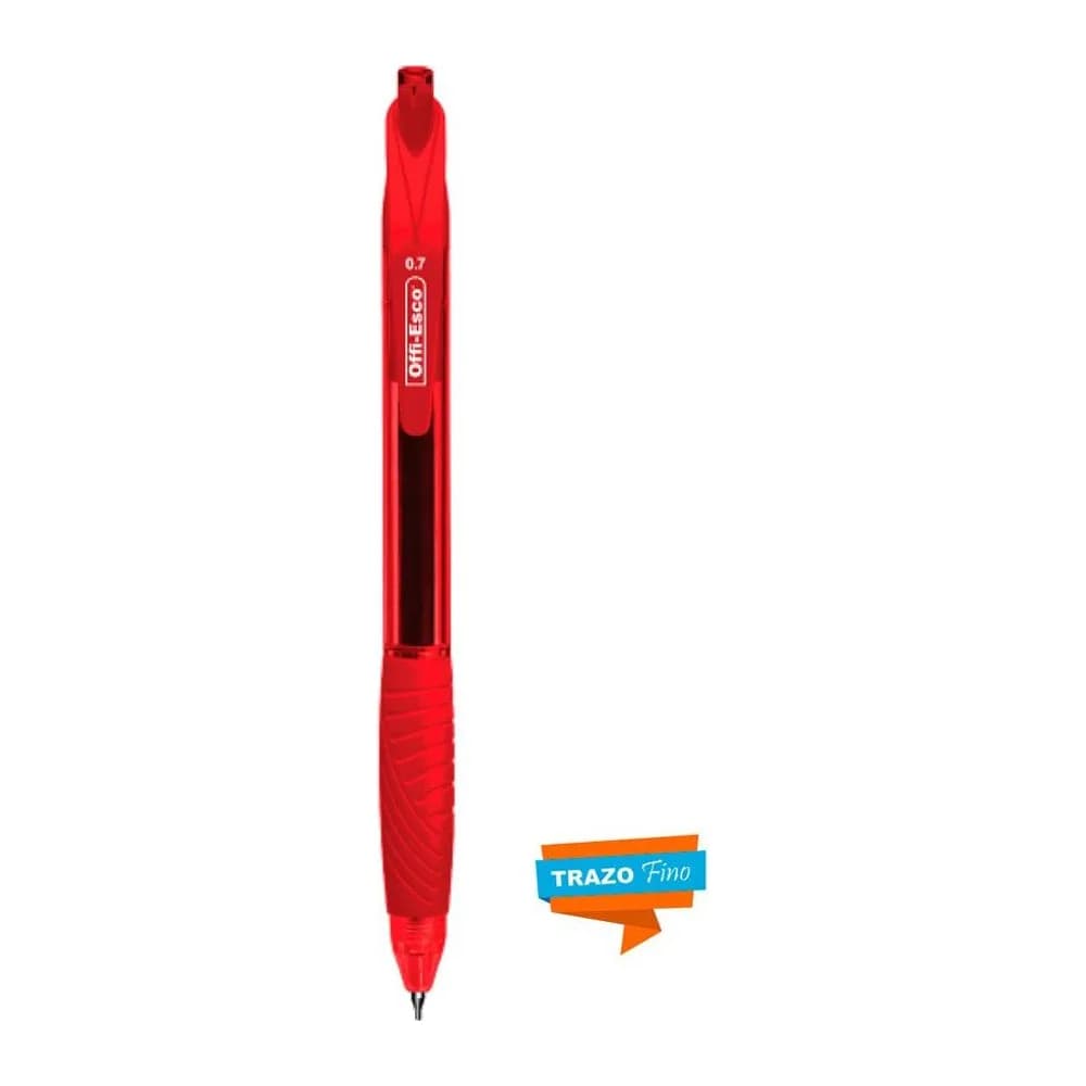 Bolígrafo semi gel 0.7 m retráctil Offi-Esco