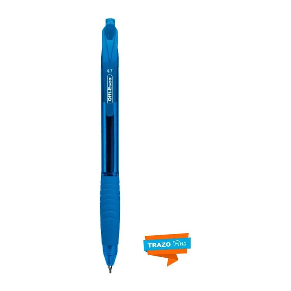 Bolígrafo semi gel 0.7 m retráctil Offi-Esco
