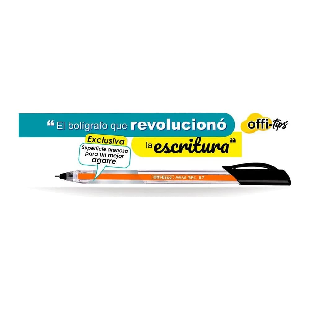 Bolígrafo semi gel 0.7 m Offi-Esco