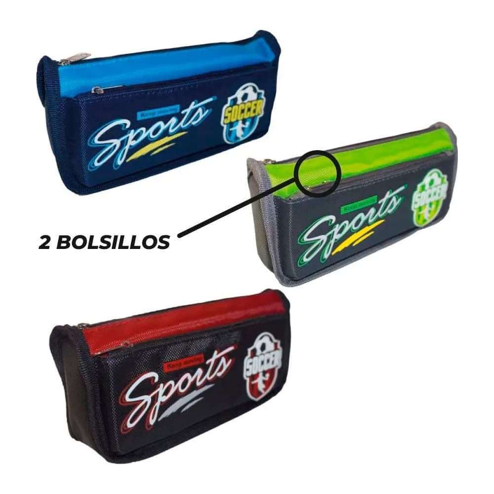 Cartuchera Oe-2238 Sports Soccer 2B P180 Offi-Esco