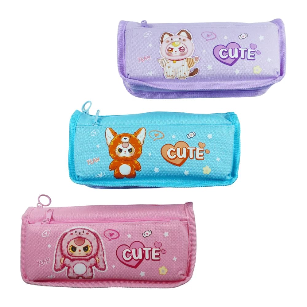 Cartuchera Oe-2337 2B Cute Lona Offi-Esco