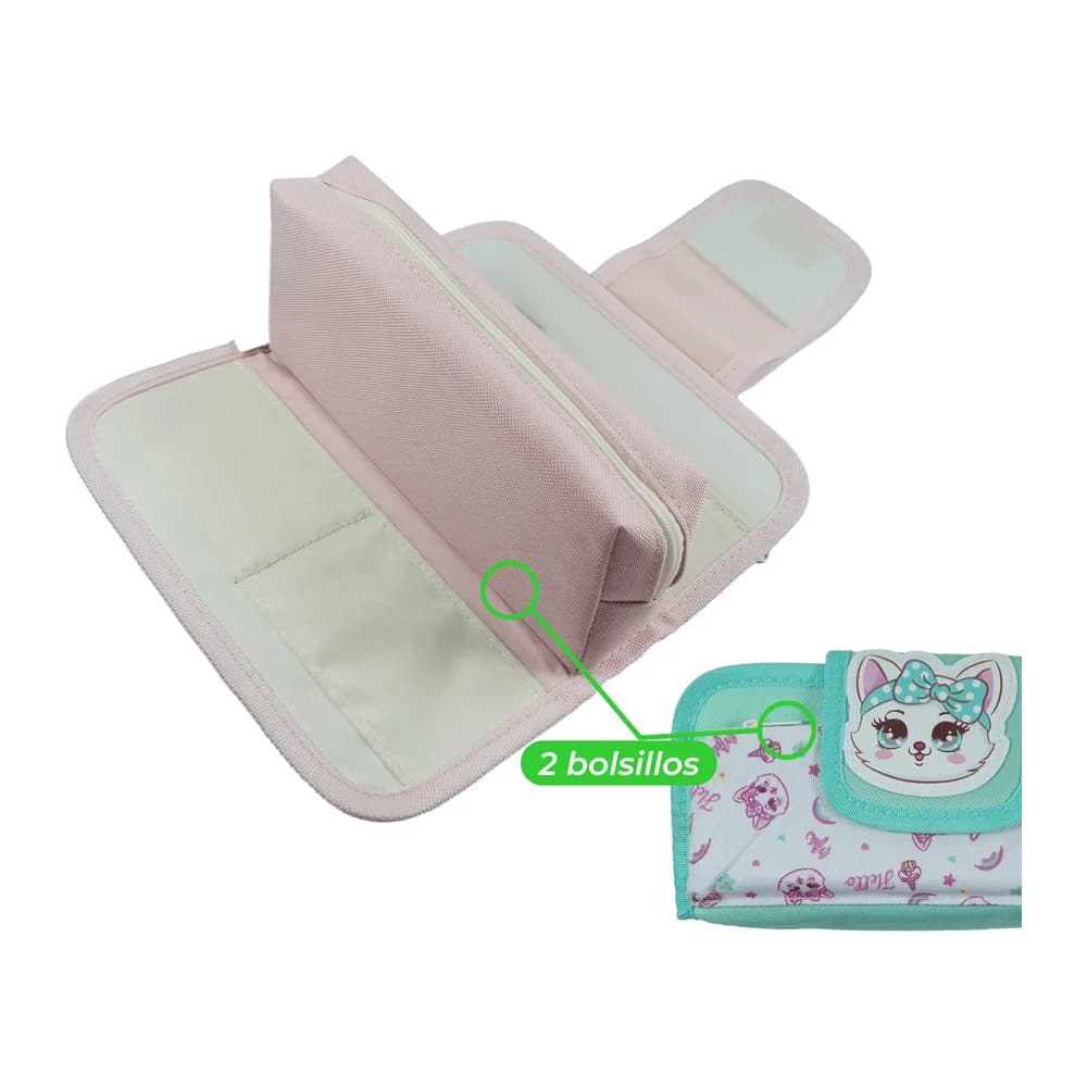 Cartuchera Oe-2358 3B Hello Cat Offi-Esco