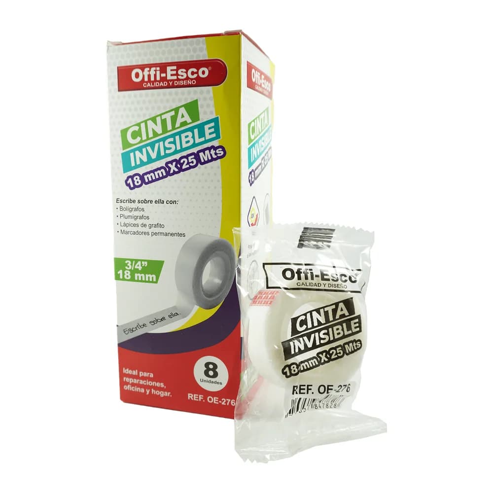 Cinta Invisible Mate 18mm x 25m OE-276 Offi-Esco