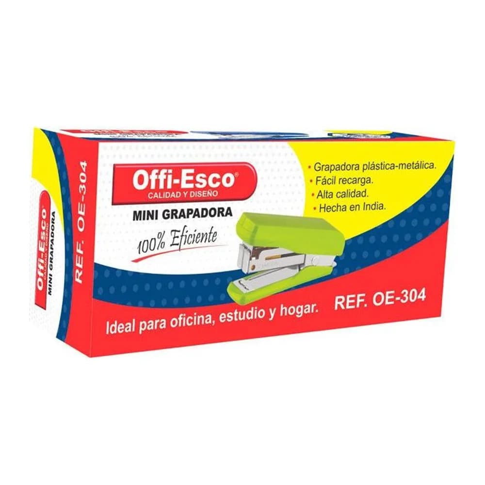 Grapadora mini colores sólidos Offi-Esco