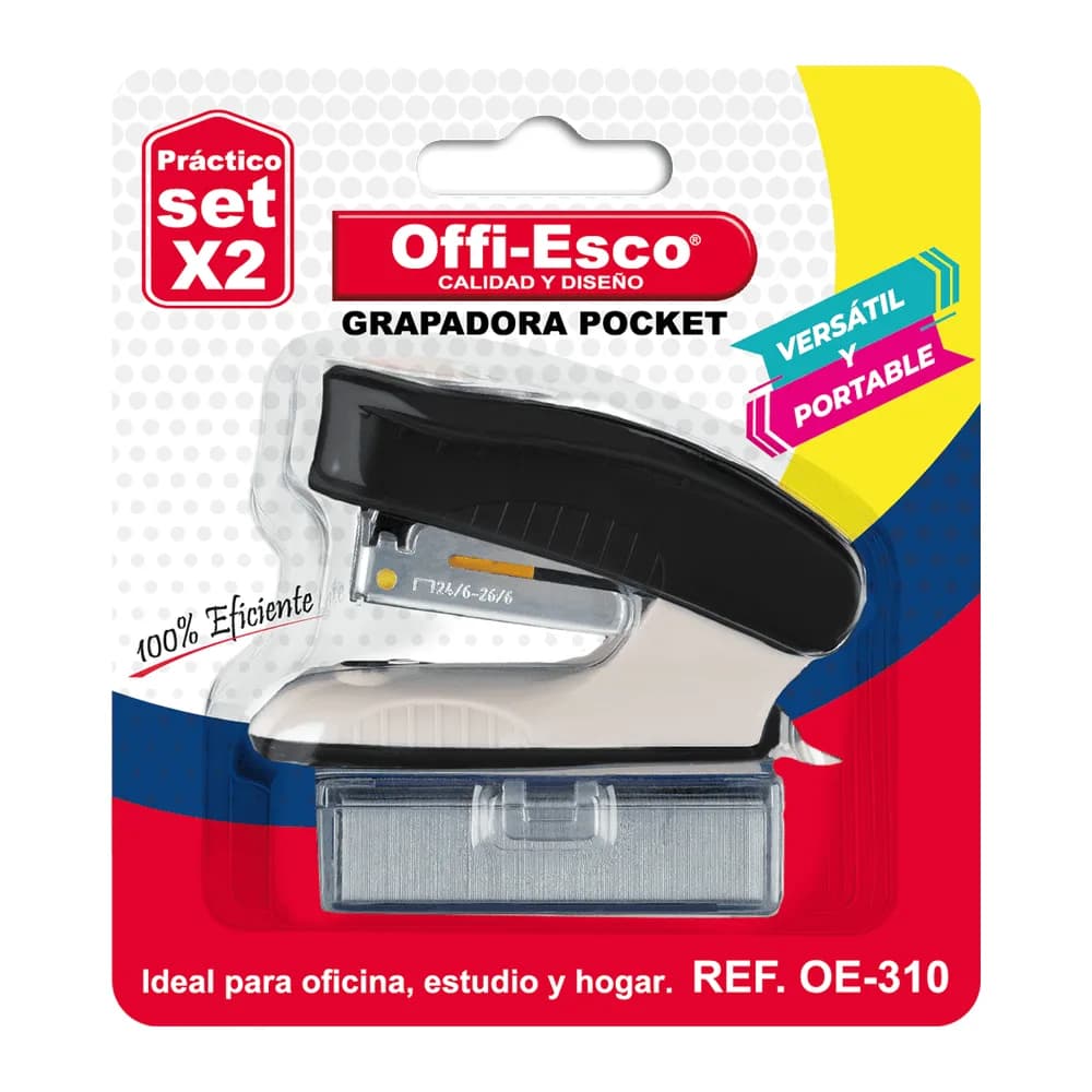 Práctico Set Pocket Grapadora + Grapas Oe-310 Offi-Esco
