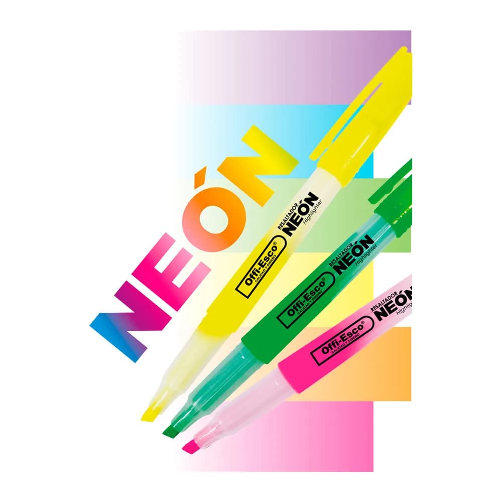 Resaltadores Neón Neolight OE-531N Offi-Esco